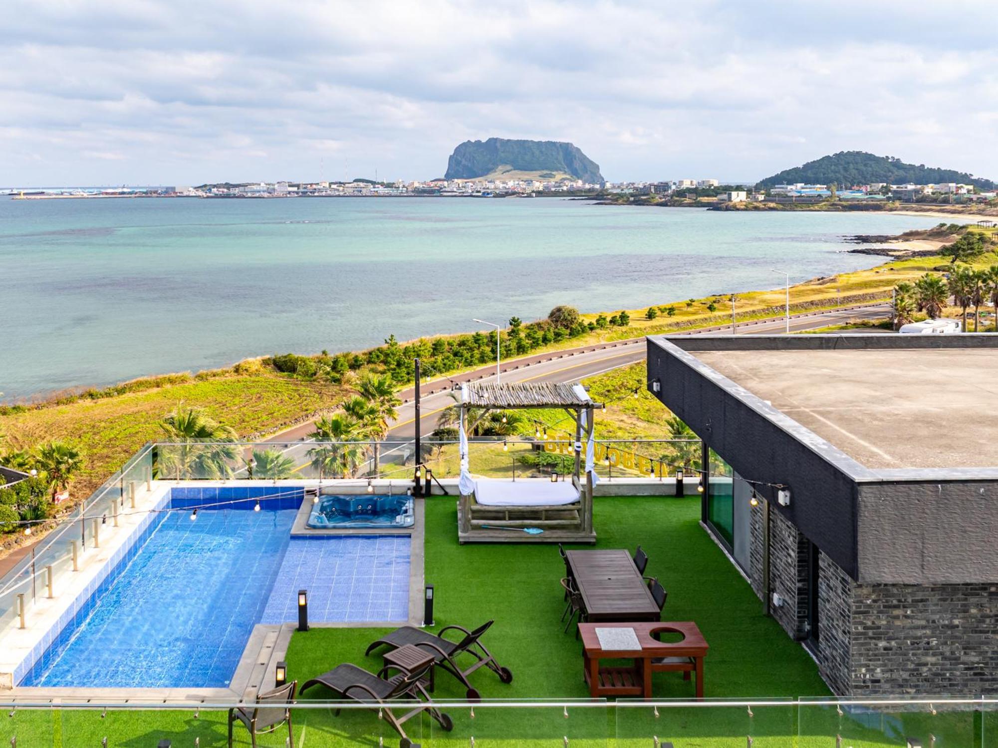 Jeju Attirance Hotel & Poolvilla Szogüpho Kültér fotó
